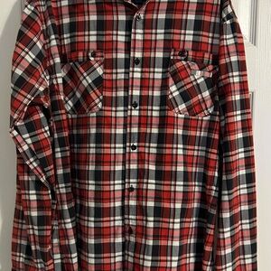 Men's Red Plaid Shirt